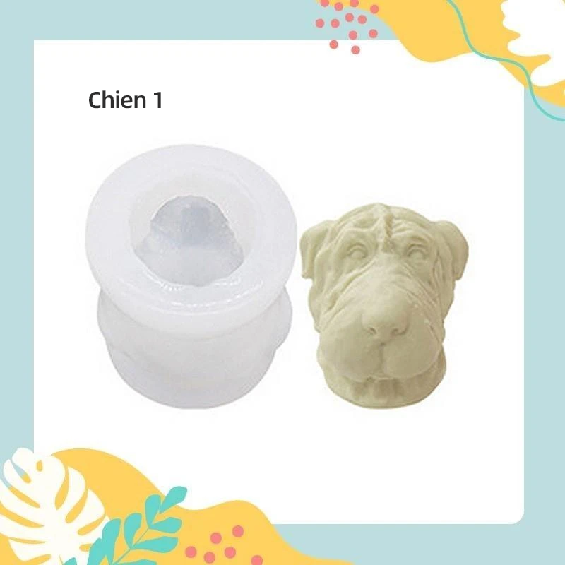 Moule à Glaçons en Silicone, forme Ours/Chien/Crâne
