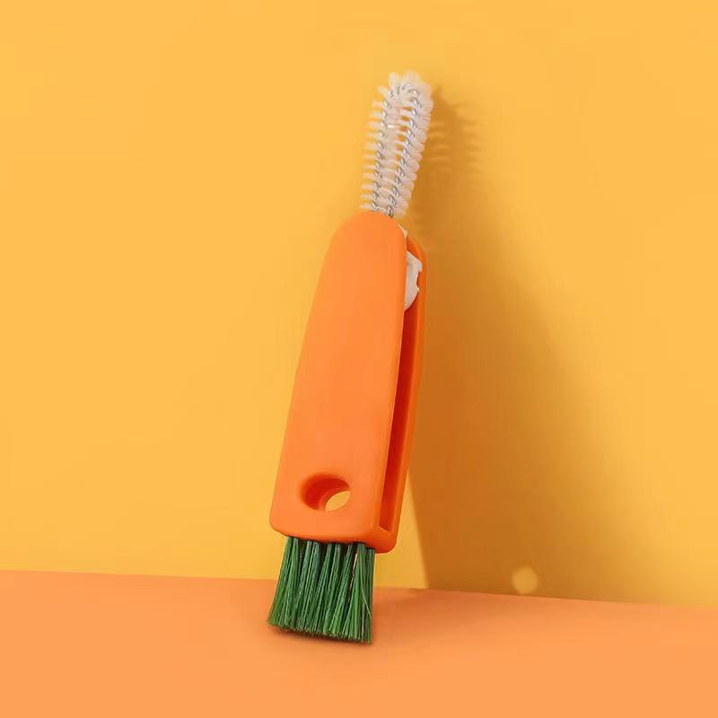 Brosse de nettoyage multifonctionnelle pour couvercle de tasse 3 en 1