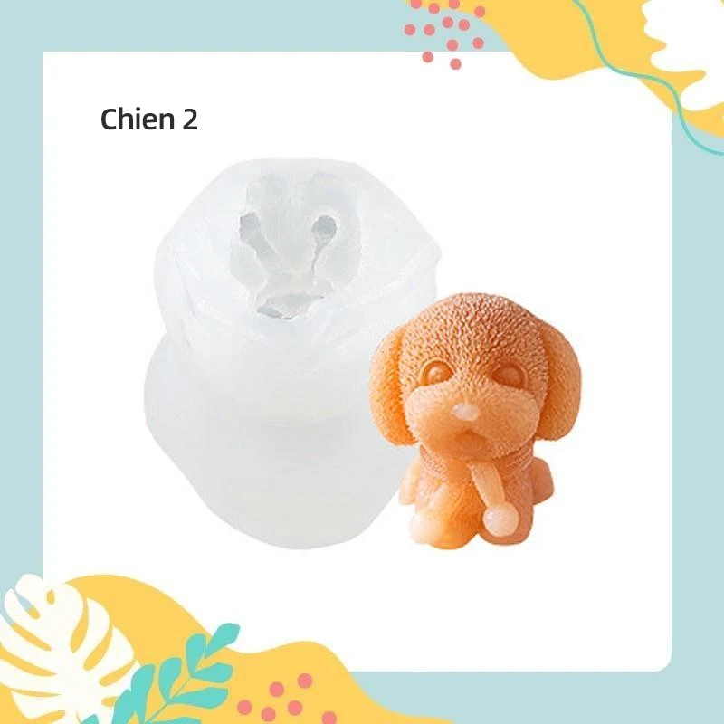 Moule à Glaçons en Silicone, forme Ours/Chien/Crâne