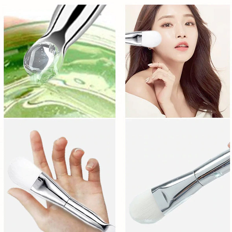 Outils de beauté : Récipient de distribution et pinceau pour masque