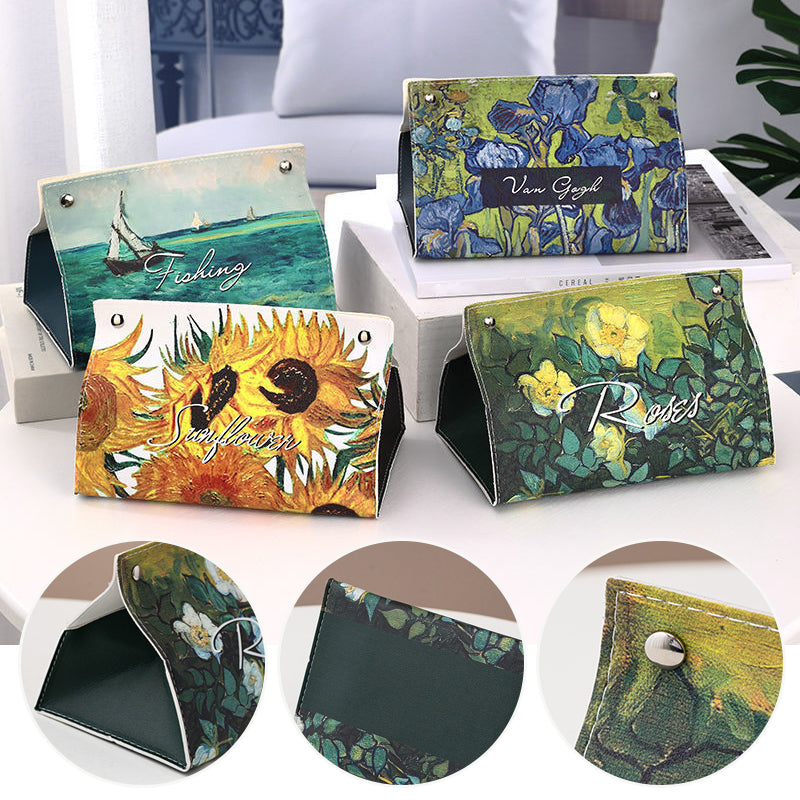 Boîte de Papier de Style Pastoral de Peinture à l'Huile