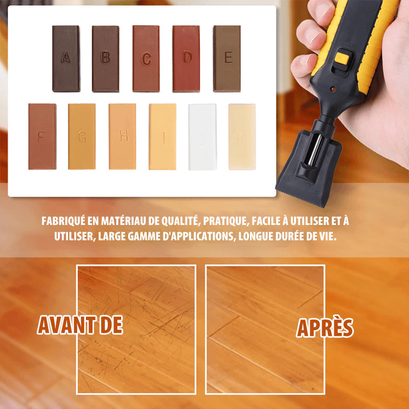 Kit de réparation des rayures sur les meubles de sol