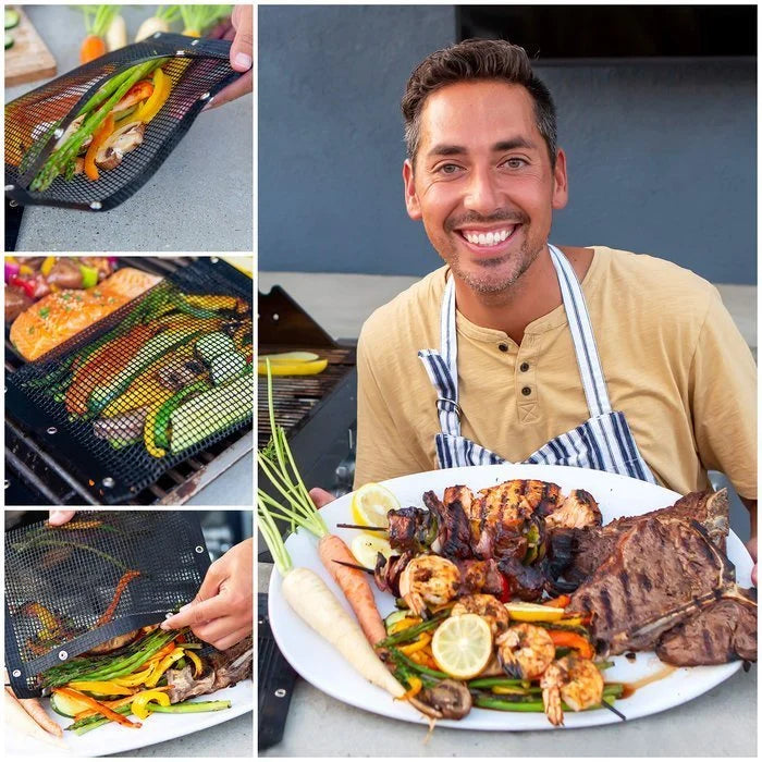 Sac en Maille Antiadhésif pour Grillage de Barbecue