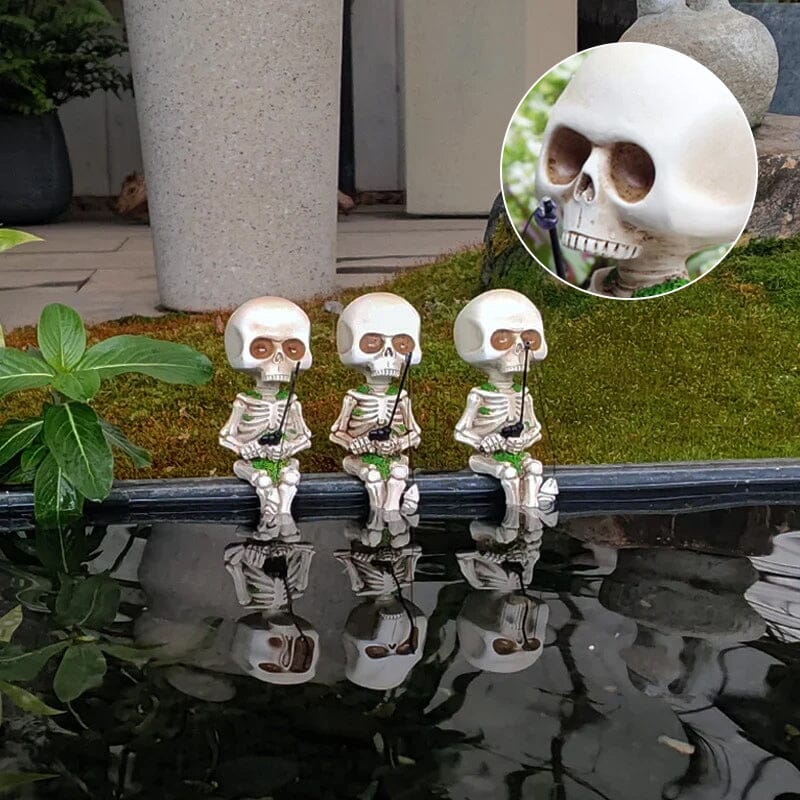 Accessoire de jardin squelette de pĂȘche