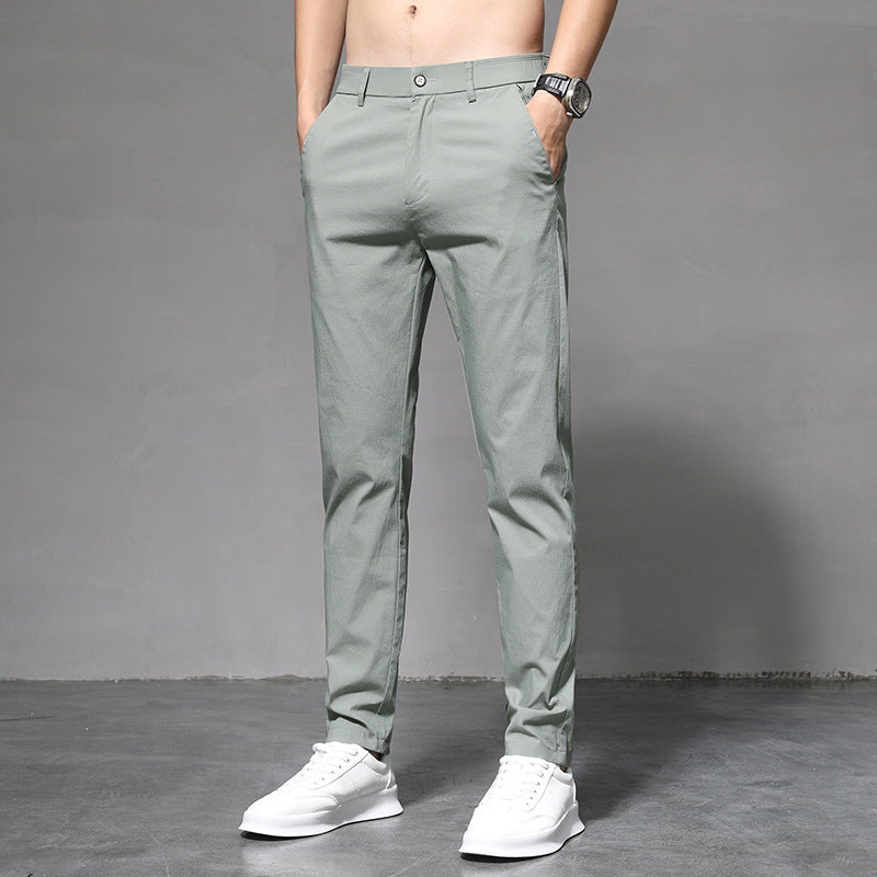 Pantalon stretch en soie Ice