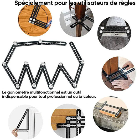 Règle de mesure à angles multiples