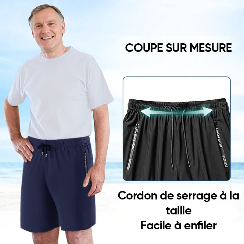 Pantalon de plage en soie Ice