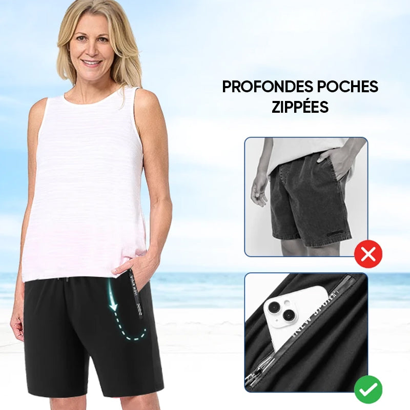 Pantalon de plage en soie Ice