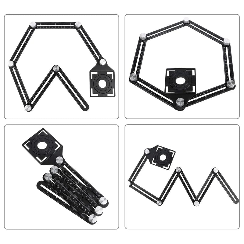 Règle de mesure à angles multiples