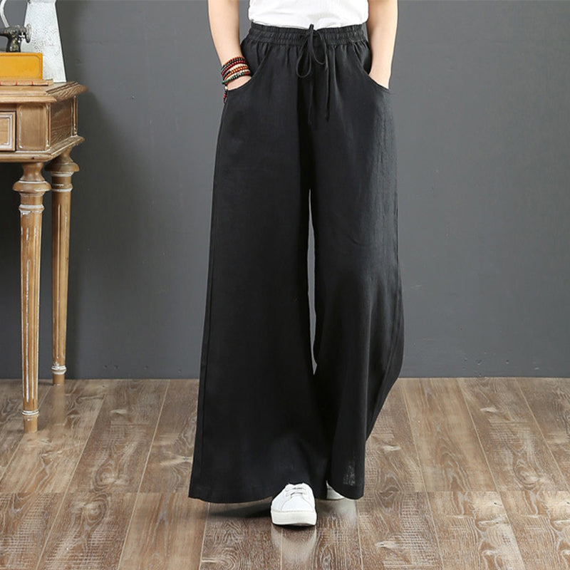 Pantalon taille haute simple