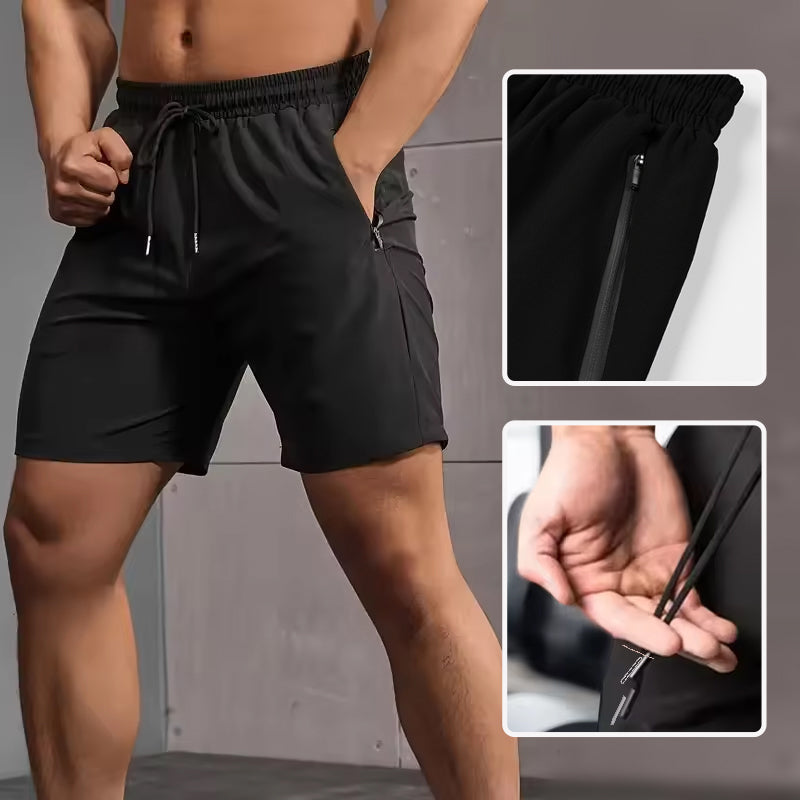 Short de sport respirant à séchage rapide pour hommes