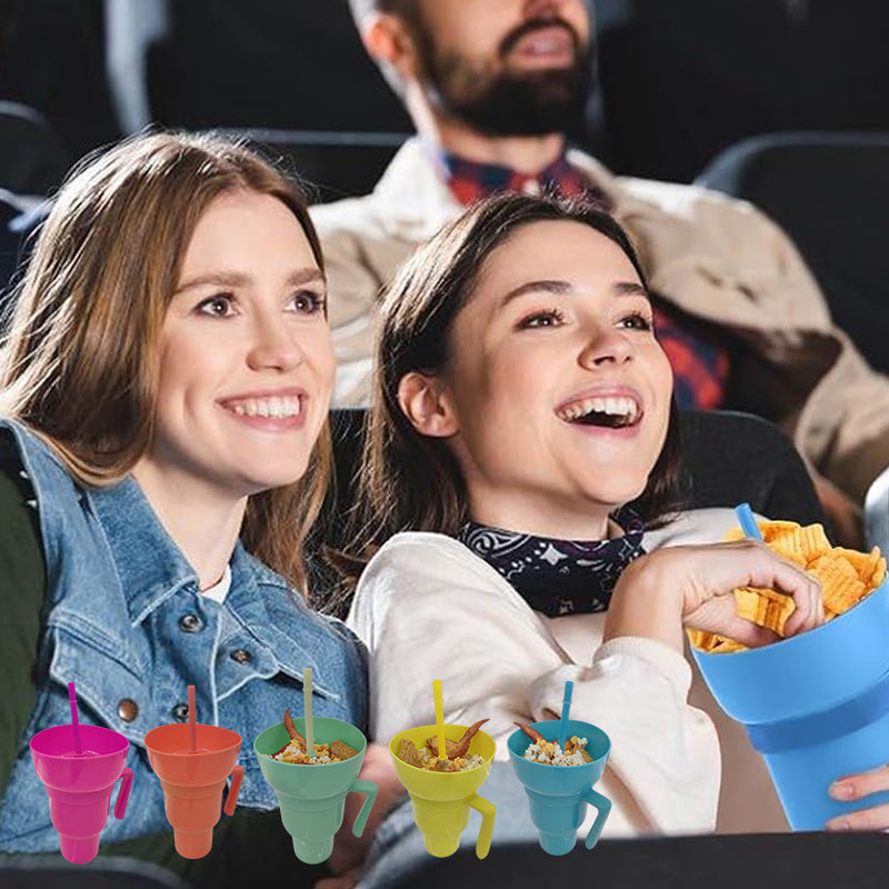 Gobelet Stadium 2 en 1 avec seau à pop-corn et paille