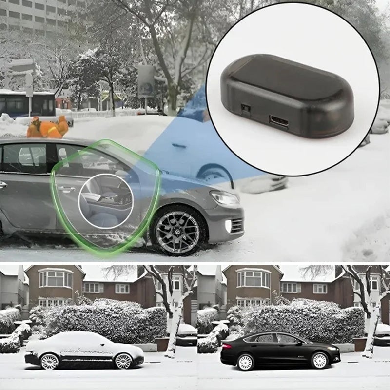 Dispositif Électromagnétique Antigel Pour Voiture - Dégivrage Par Ondes, Alimentation Solaire, Installation Adhésive - Lot De 2 Pièces