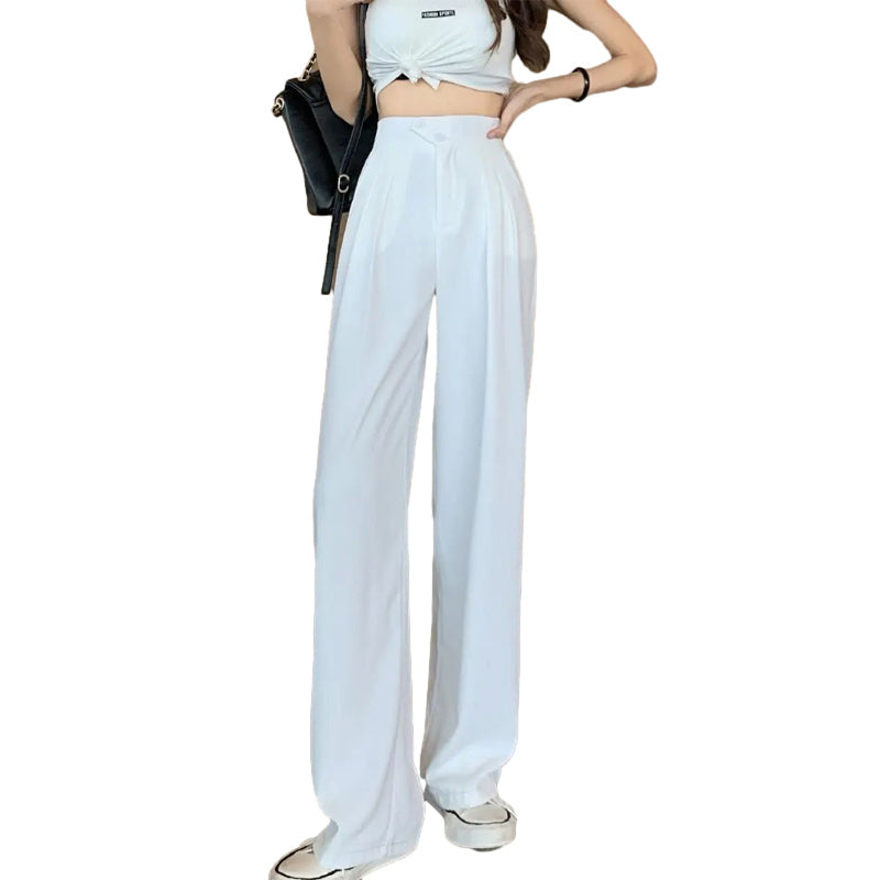 Pantalon large à taille haute polyvalent et flatteur pour la silhouette