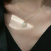 Collier en argent sterling avec cœur porte-bonheur