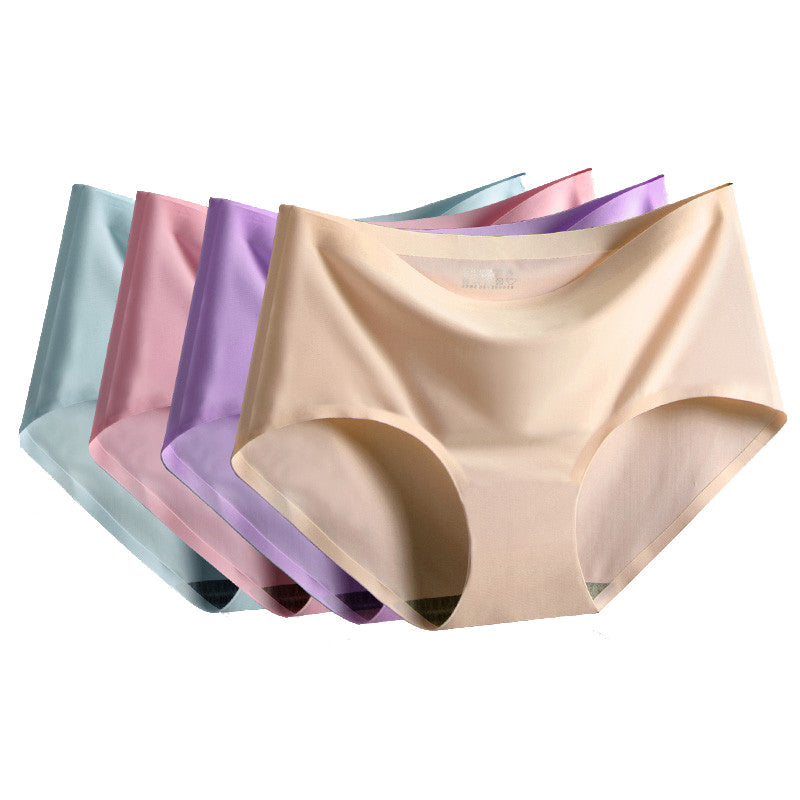 Sous-vêtement/Culotte Respirant en Soie Glacée pour Femmes