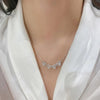 Collier en argent sterling avec cœur porte-bonheur