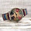 Montre-bracelet arc-en-ciel multicolore