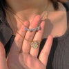 Collier en argent sterling avec cœur porte-bonheur