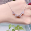 Collier en argent sterling avec cœur porte-bonheur