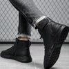Bottes En Cuir Chaudes Noires