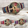 Montre-bracelet arc-en-ciel multicolore