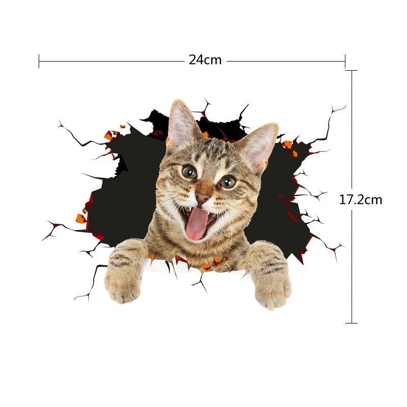 Autocollant de Voiture de Mignon Animal créatif en simulation 3D