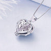 Boucle d'Oreille et Collier en forme de Coeur
