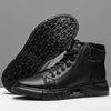 Bottes En Cuir Chaudes Noires
