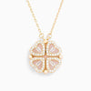 Collier en argent sterling avec cœur porte-bonheur