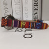 Montre-bracelet arc-en-ciel multicolore