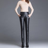 Pantalon femme taille haute en duvet - ciaovie
