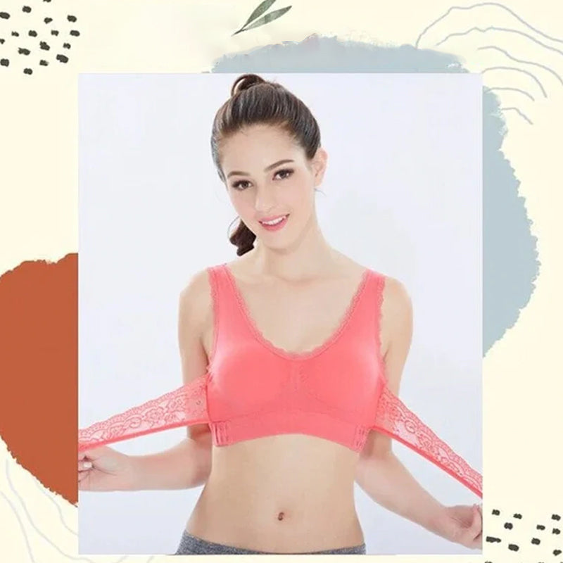 Soutien-gorge en dentelle à boucle croisée sur le devant Instant Lift