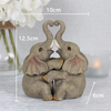 Animal Love Couple Câlin Paire Figurine Ornement Décor À La Maison