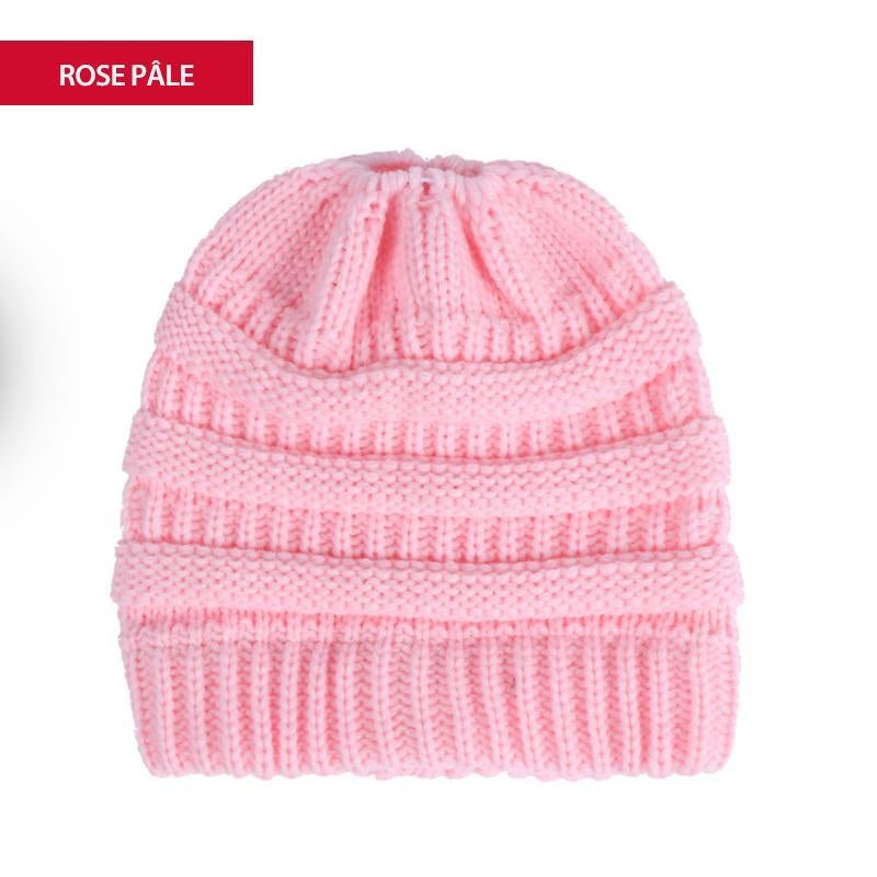 Bonnet en queue de Cheval en Tricot Doux - ciaovie