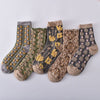 Chaussettes en Coton à Fleurs pour femmes (10 paires)