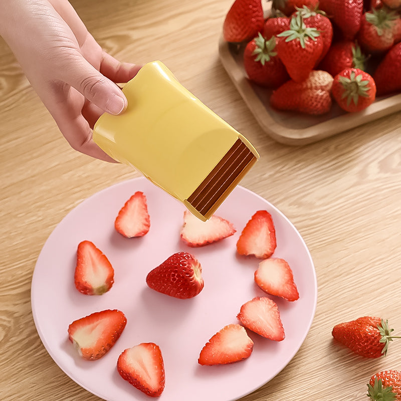 Nouveau Trancheur de fruits et d'oeufs en acier inoxydable