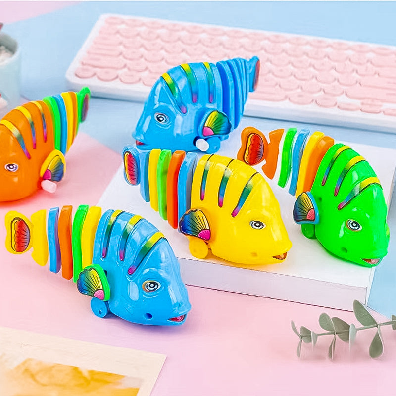 Jouets en forme d'horloge pour poissons de dessins animés