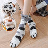 Chaussettes pelucheuses patte de chat