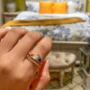 Bague en Micro Diamant Arc-En-Ciel
