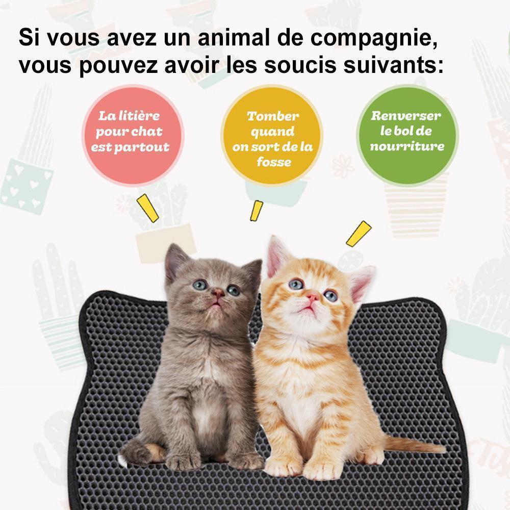 Tapis de Litière Antidérapant pour Chats - ciaovie