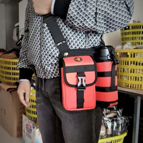 2 Pochettes Bandoulière Pour Gourde Isotherme | Sac Porte-Bouteille Réglable Voyage