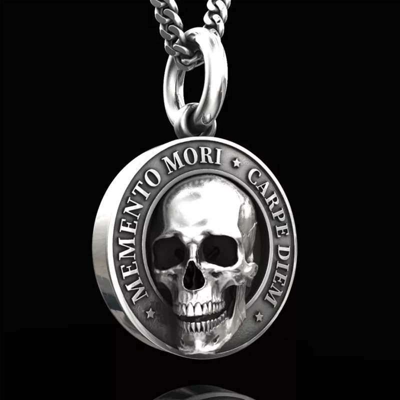 Pendentif tête de mort Memento Mori