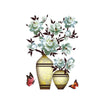 Vase à Fleurs en 3D Sticker Mural Auto-adhésifs