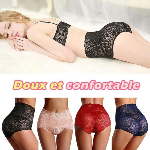 Slip Dentelle Femme Bleu - Taille L, Style Brésilien - Neuf Sans Étiquette