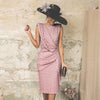 Robe Sexy Moulante à Pois sans Manches - ciaovie