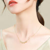 Collier Creux Trèfle à Quatre Feuilles