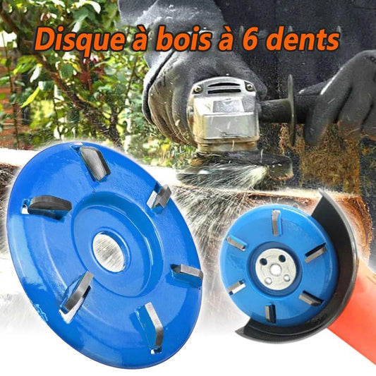 Disque de sculpture sur bois à 3 ou 6 dents - ciaovie