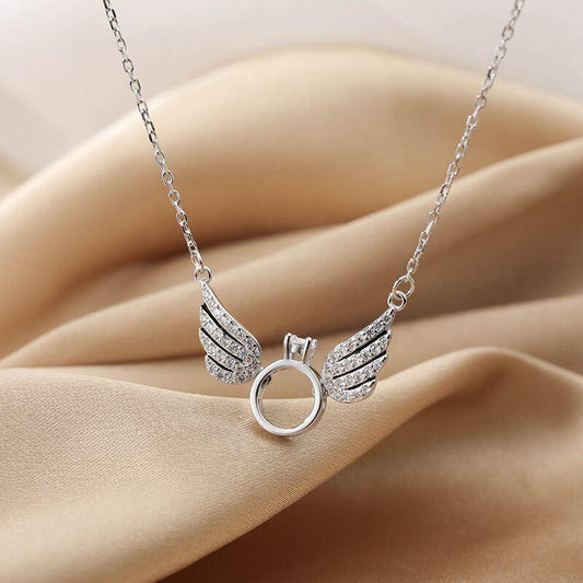 Collier Aile D'ange En Argent Sterling