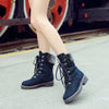 Ciaovie™ Bottes Mi-Mollet en Daim à Lacets Hiver - ciaovie